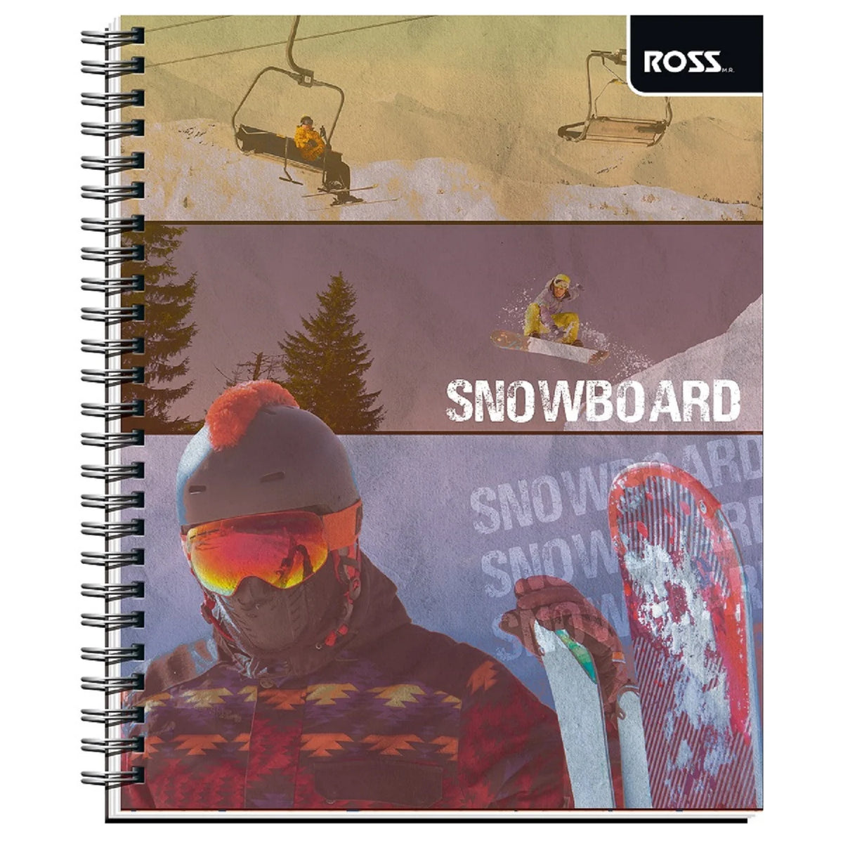 cuaderno universitario ross sport kids