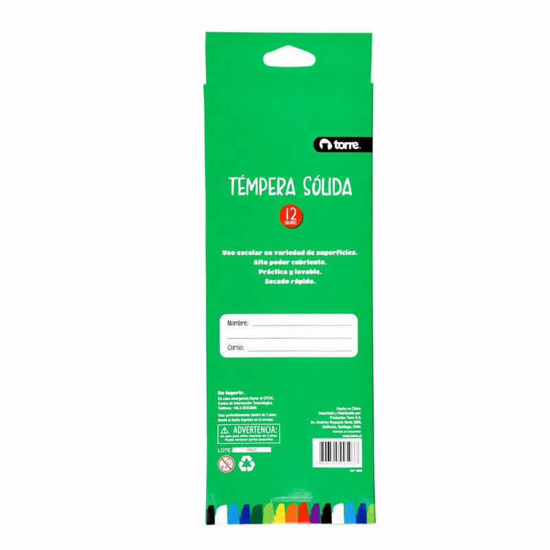 temperas sólidas