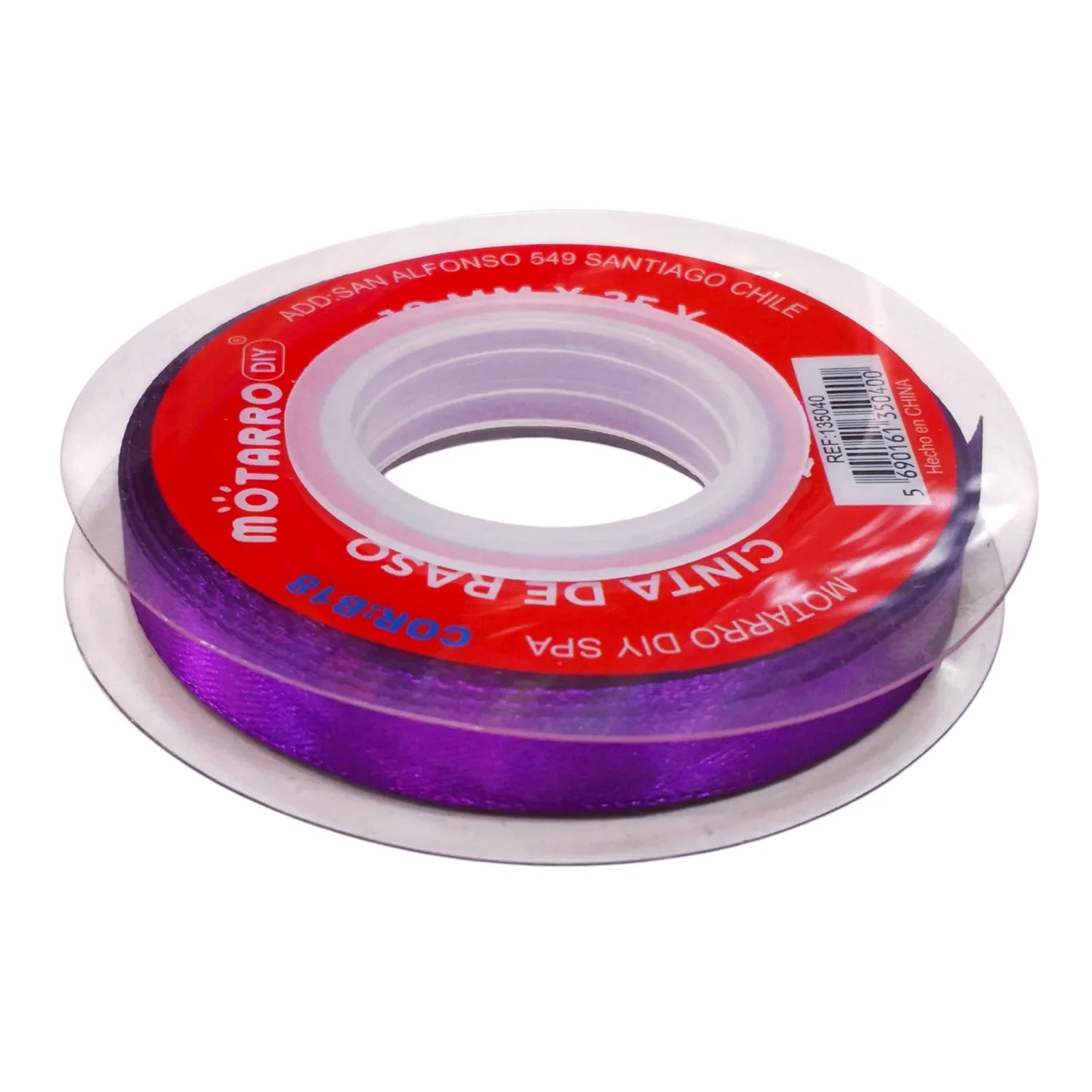 Cinta de Tela Satín 1cm x 22,8mt — Varios Colores
