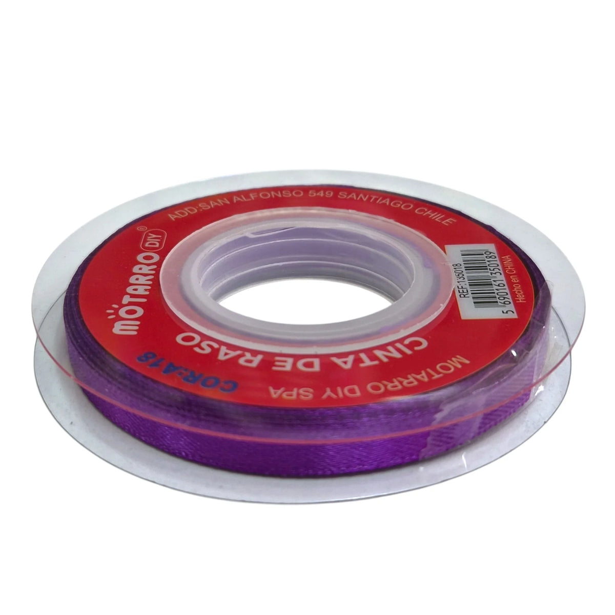 cinta de tela 6mm morado