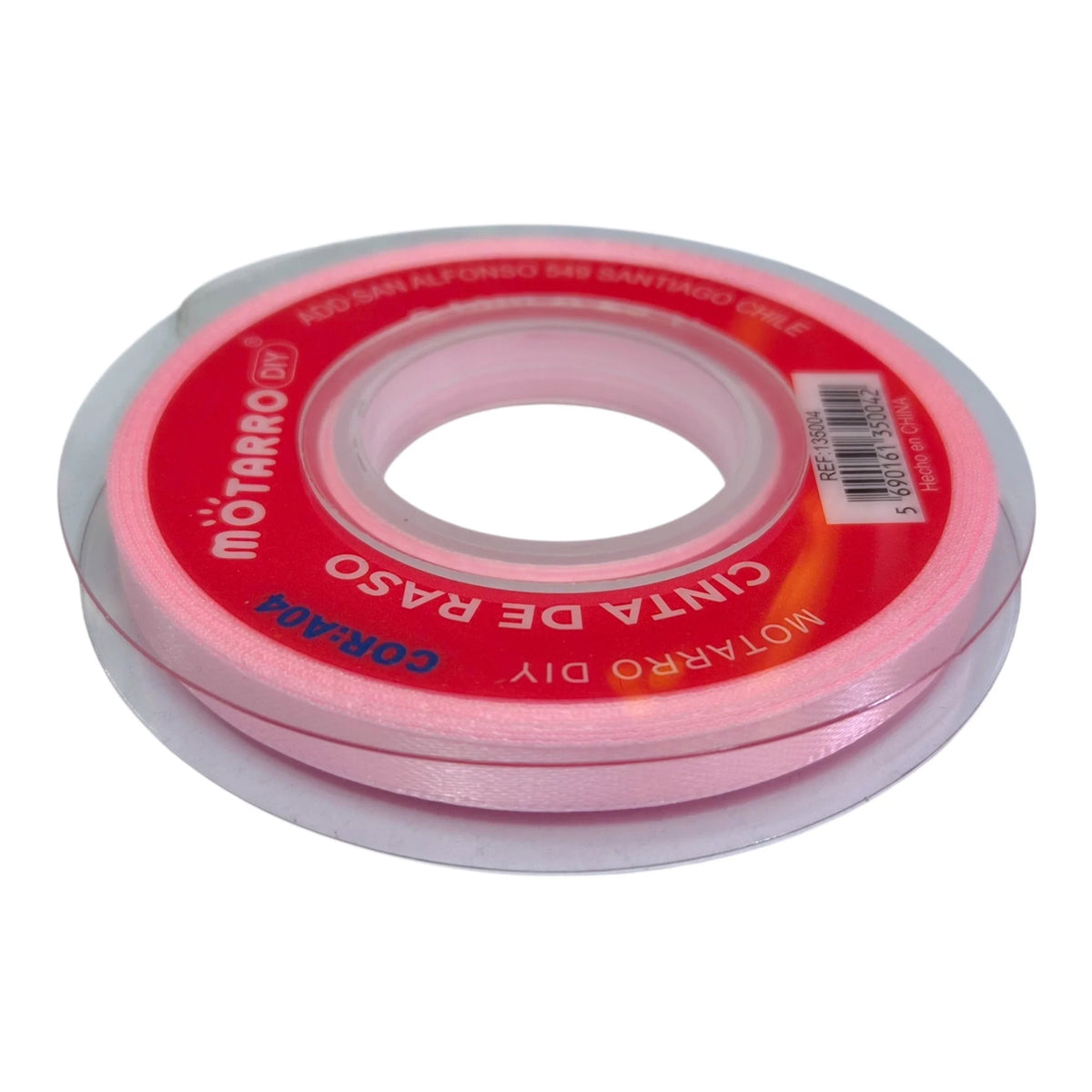 cinta de tela 6mm rosado claro