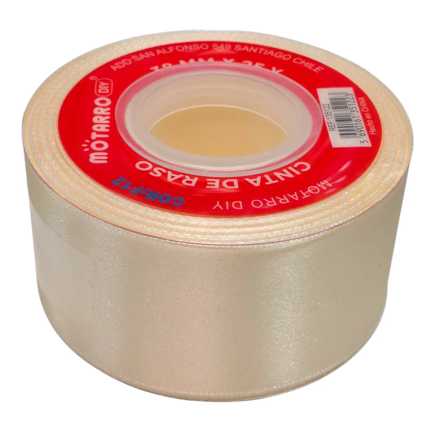 cinta de raso 4cm beige