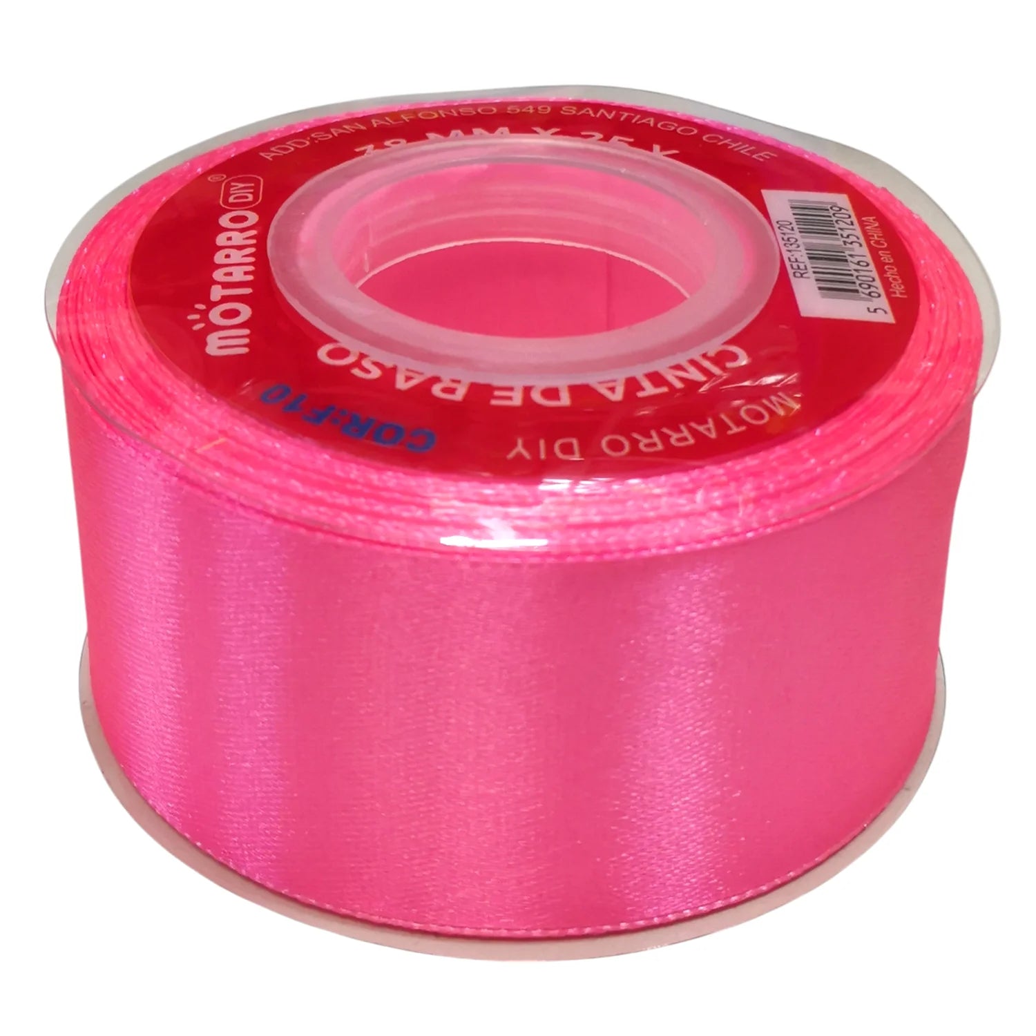 cinta de raso 4cm rosada