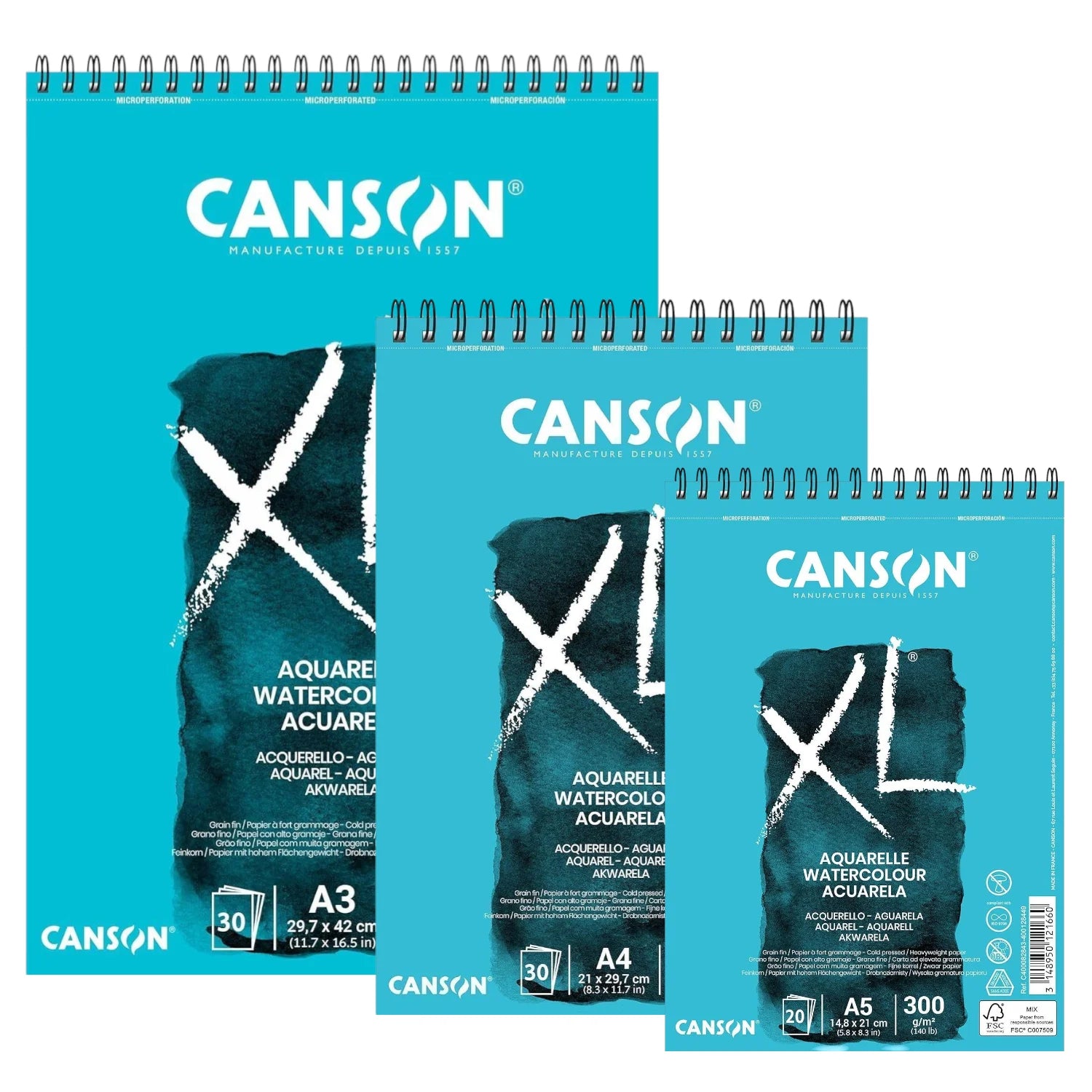 Croquera Acuarela Canson XL Aquarelle 300 g/m2