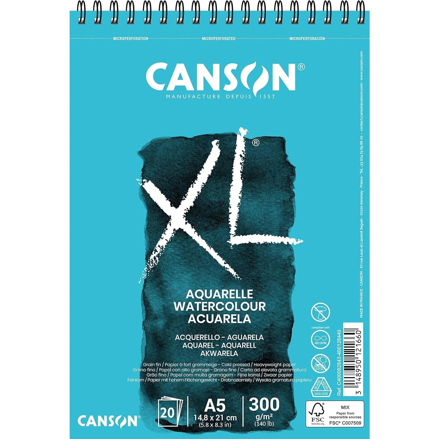 Croquera Acuarela Canson XL Aquarelle 300 g/m2