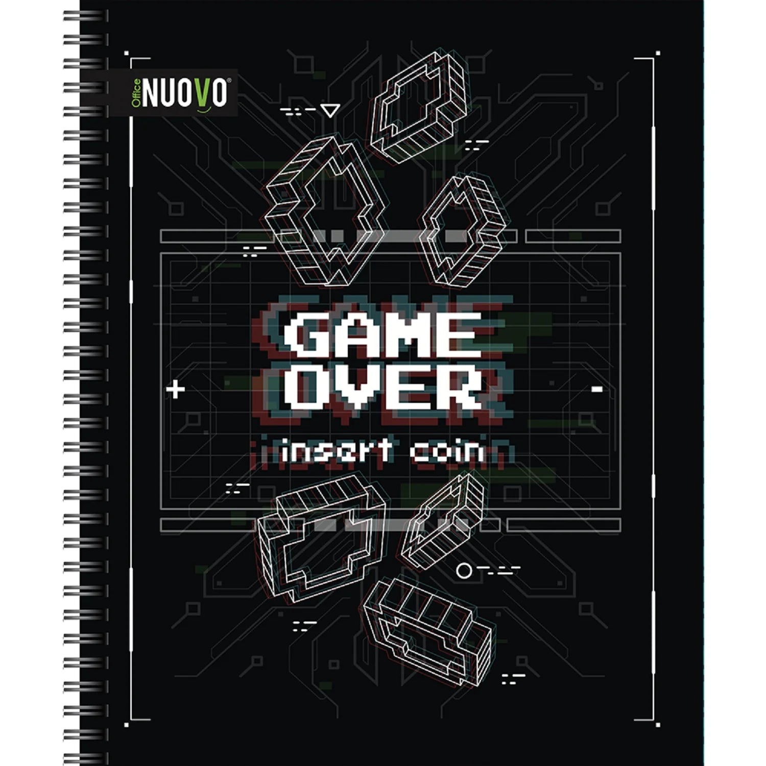 Cuaderno Universitario Tapa Dura Gamers 7mm 100hjs Nuovo