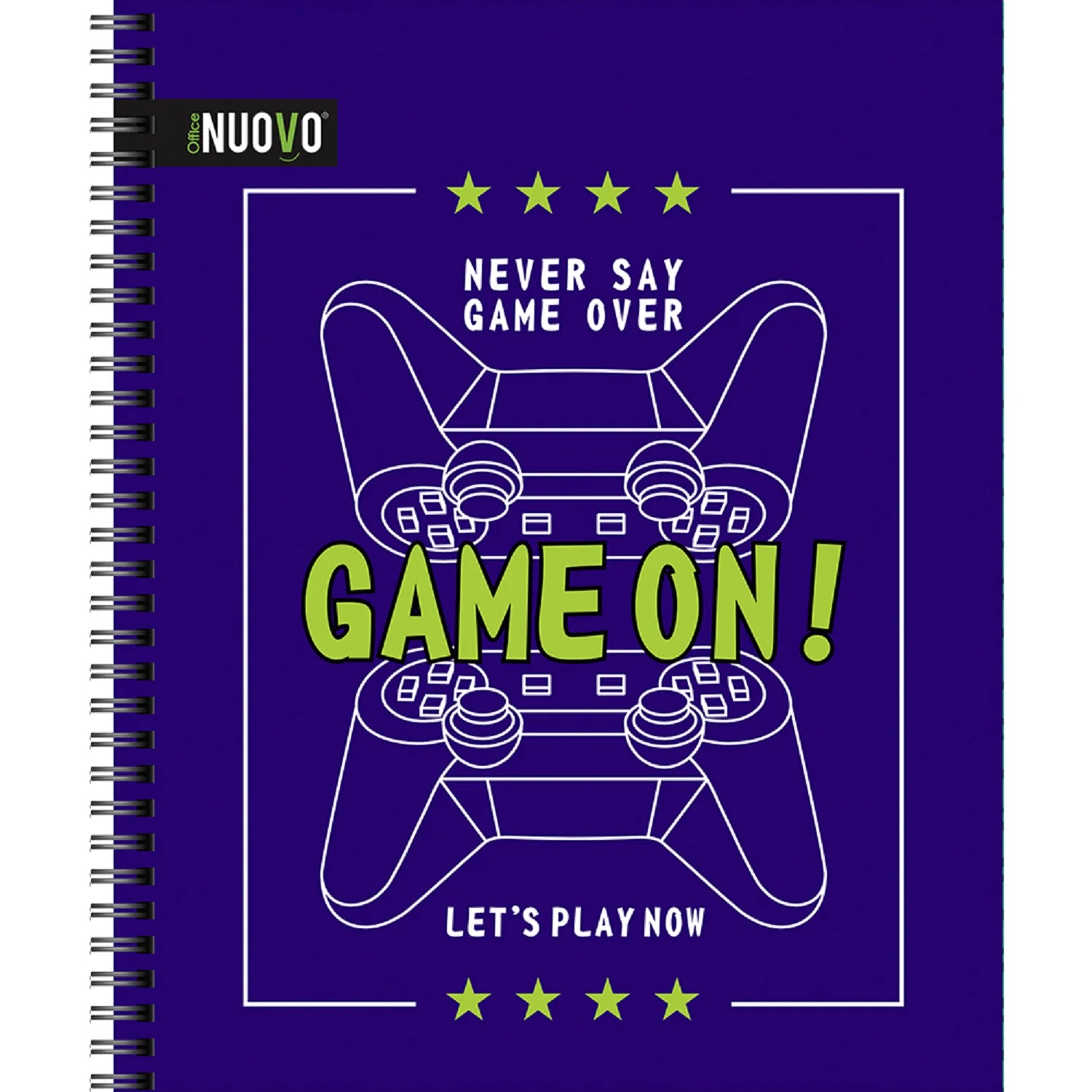 Cuaderno Universitario Tapa Dura Gamers 7mm 100hjs Nuovo
