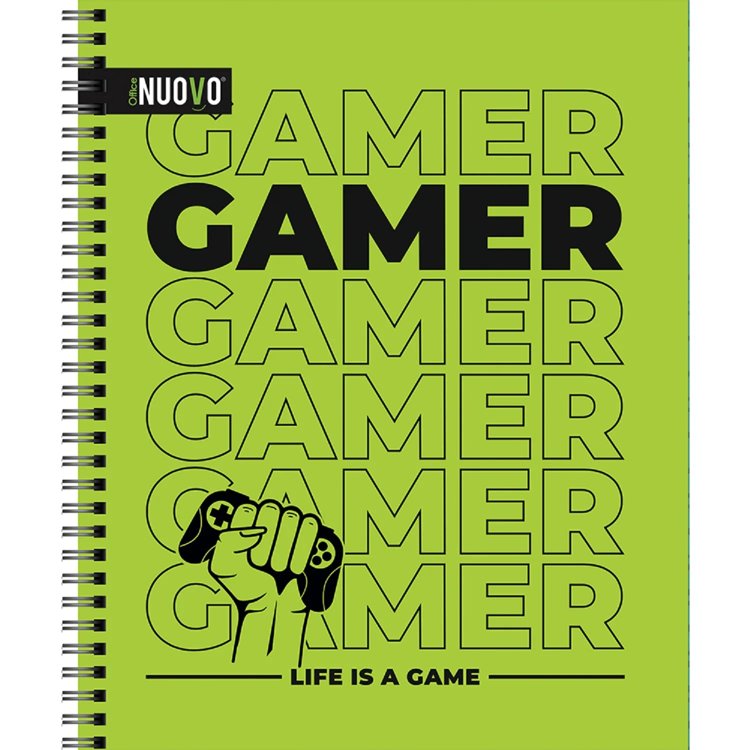Cuaderno Universitario Tapa Dura Gamers 7mm 100hjs Nuovo