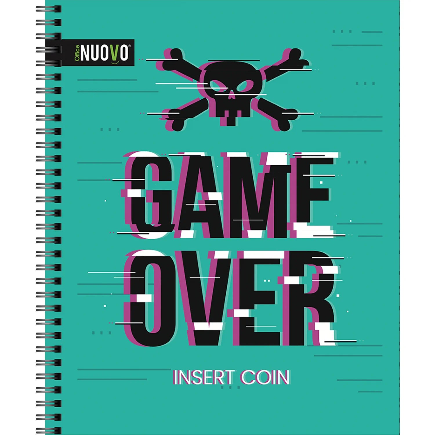 Cuaderno Universitario Tapa Dura Gamers 7mm 100hjs Nuovo