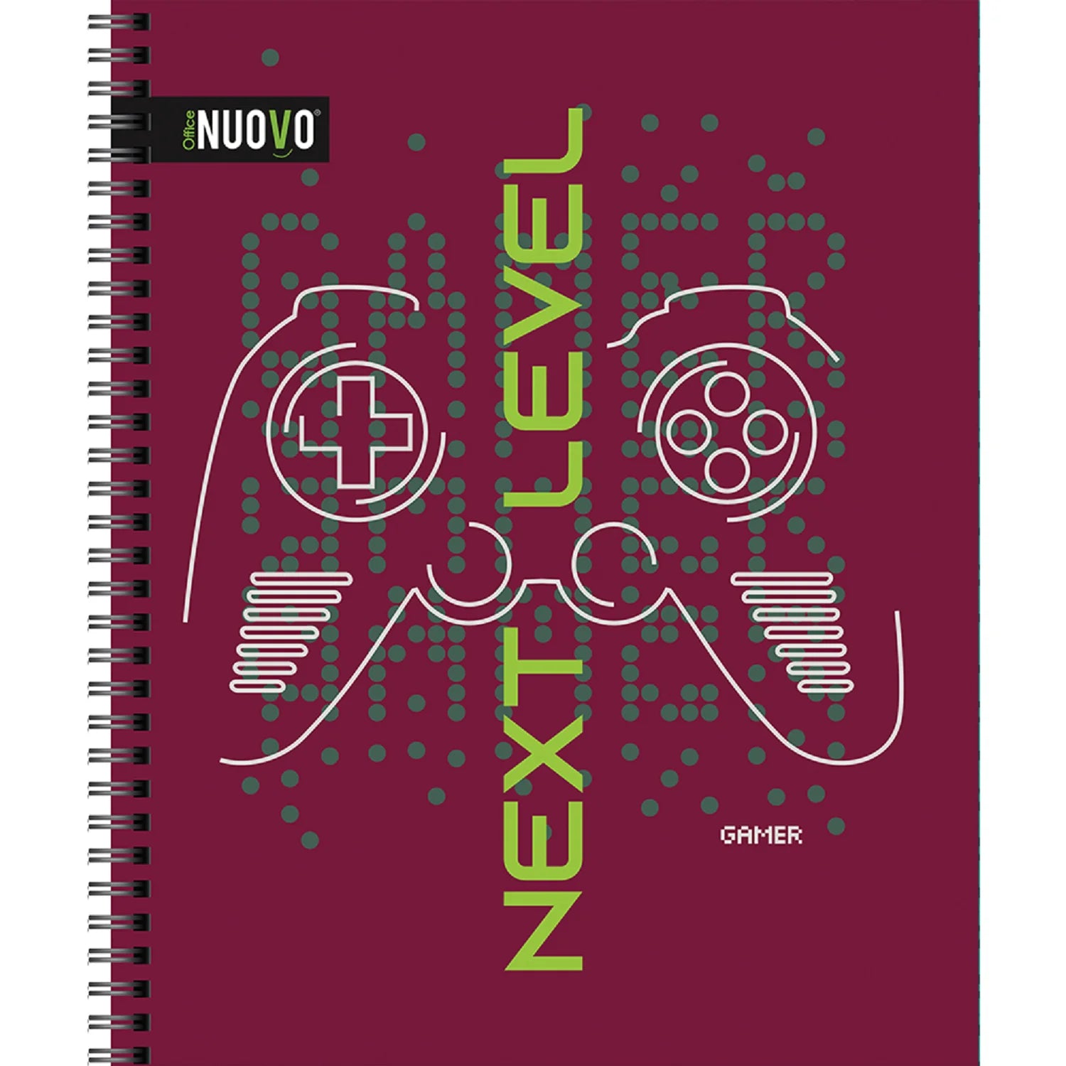 Cuaderno Universitario Tapa Dura Gamers 7mm 100hjs Nuovo