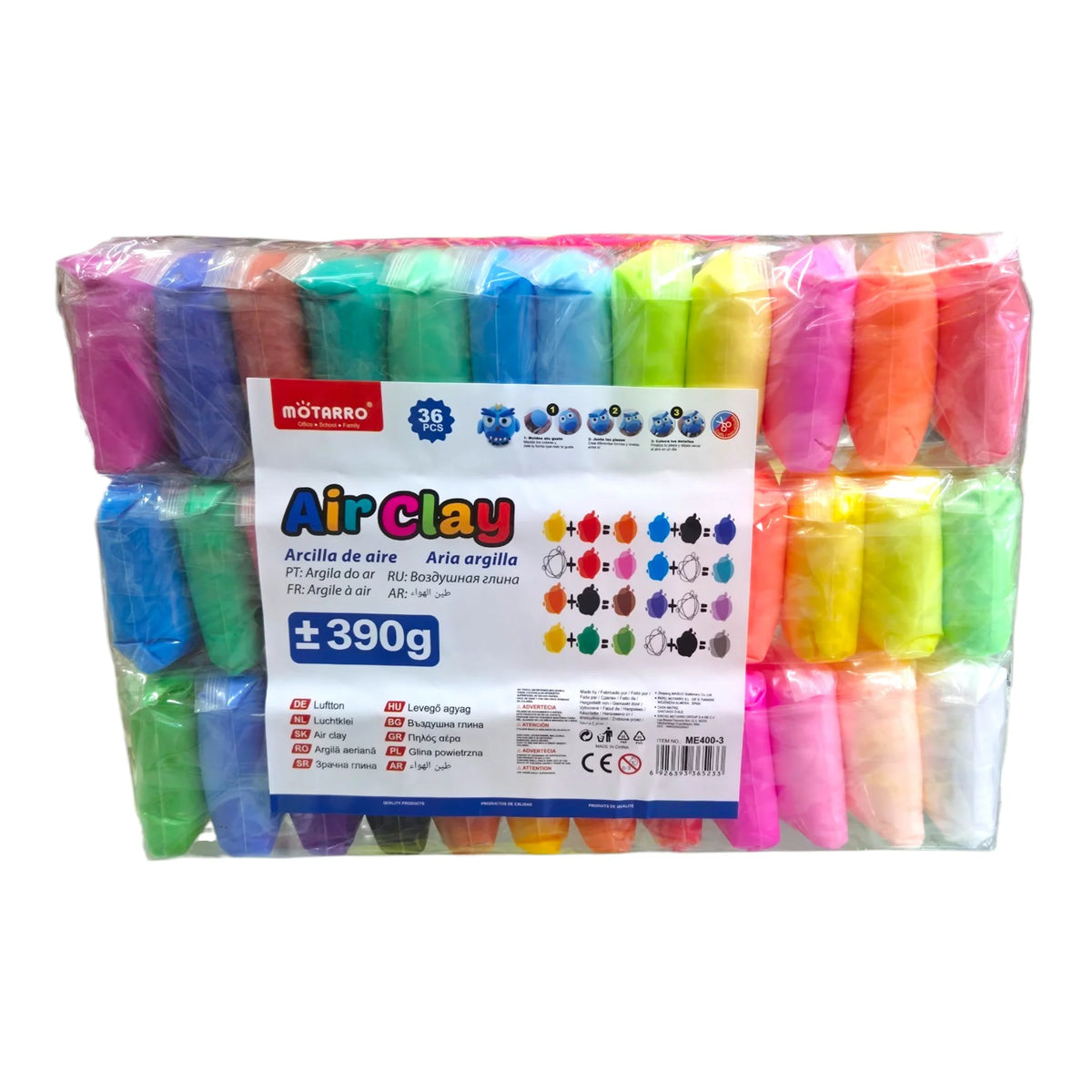 masas moldeables 36 colores