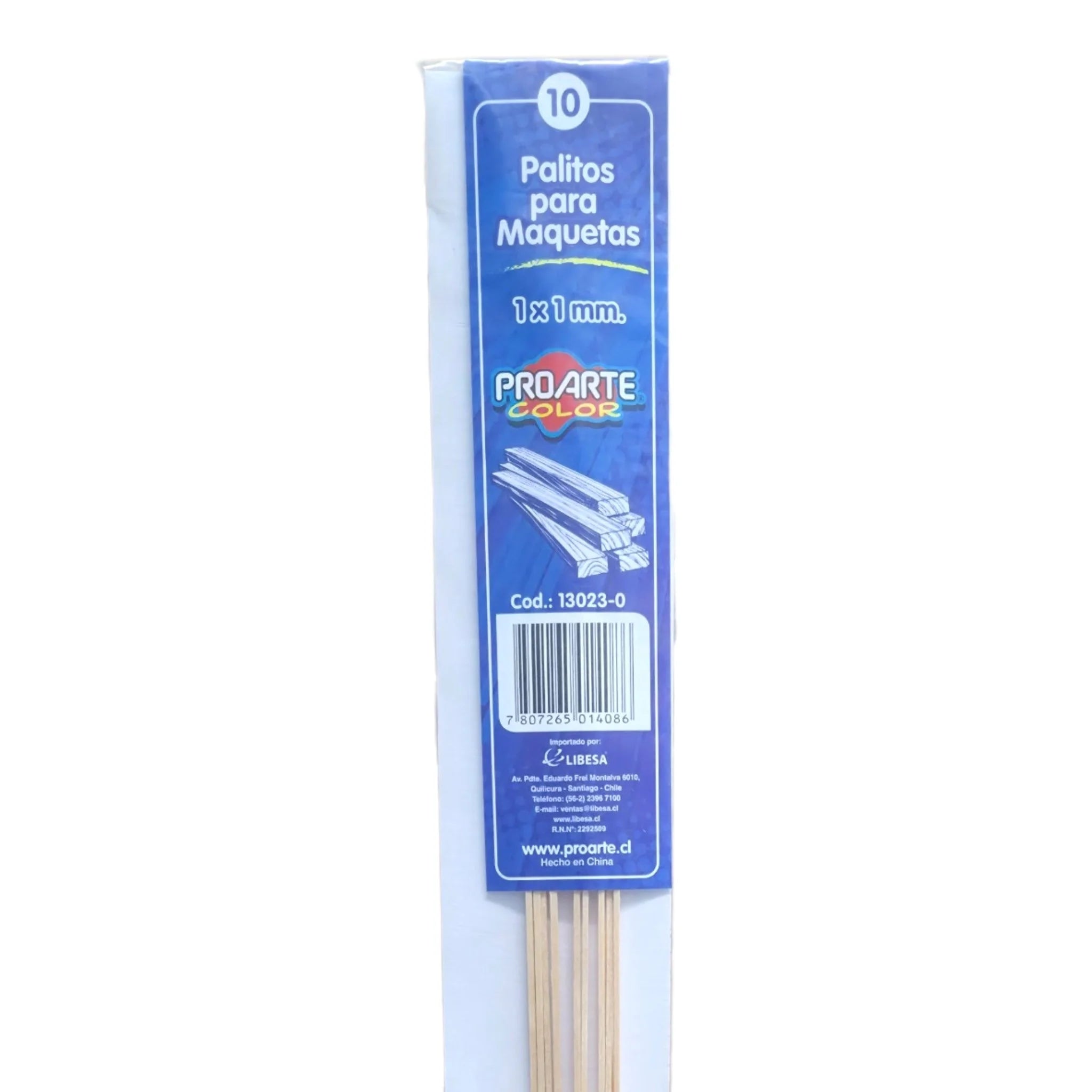 palos de madera 1x1 mm