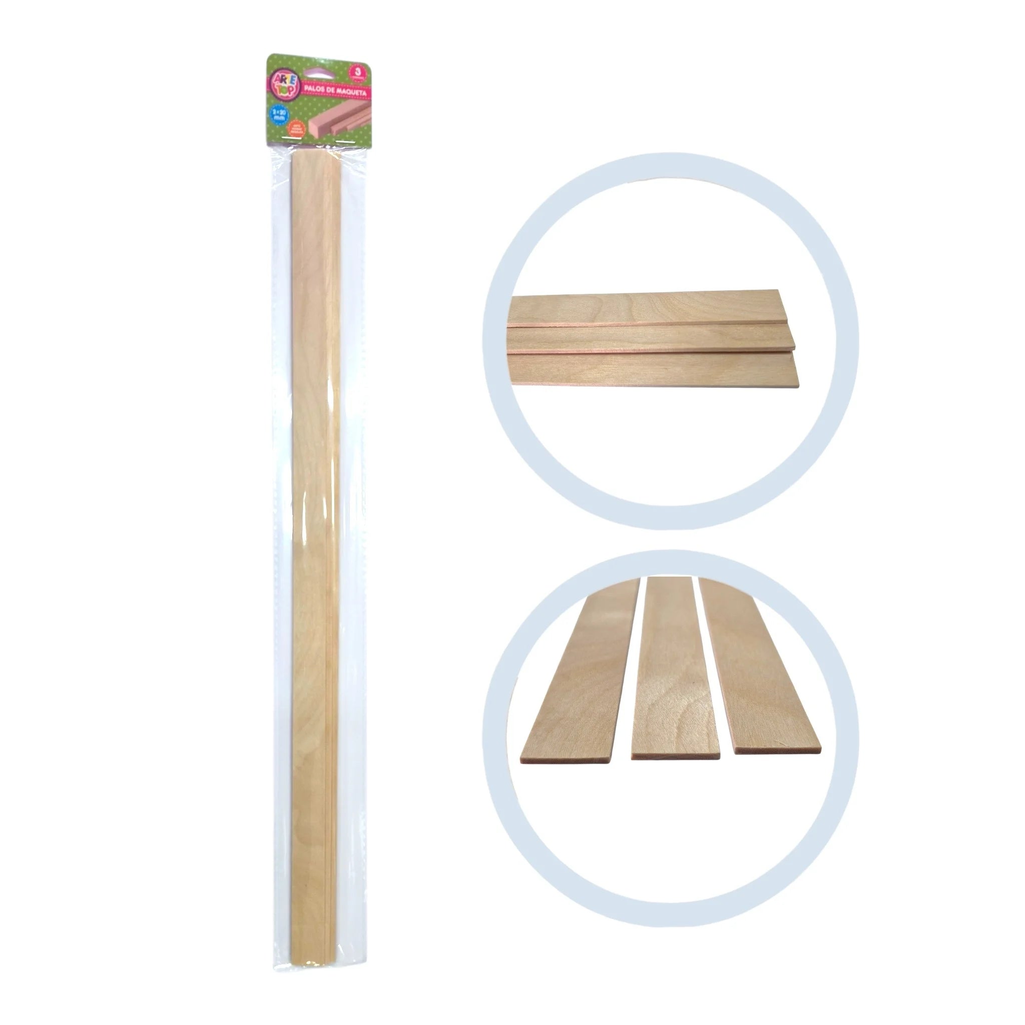 palos de maqueta 2x20
