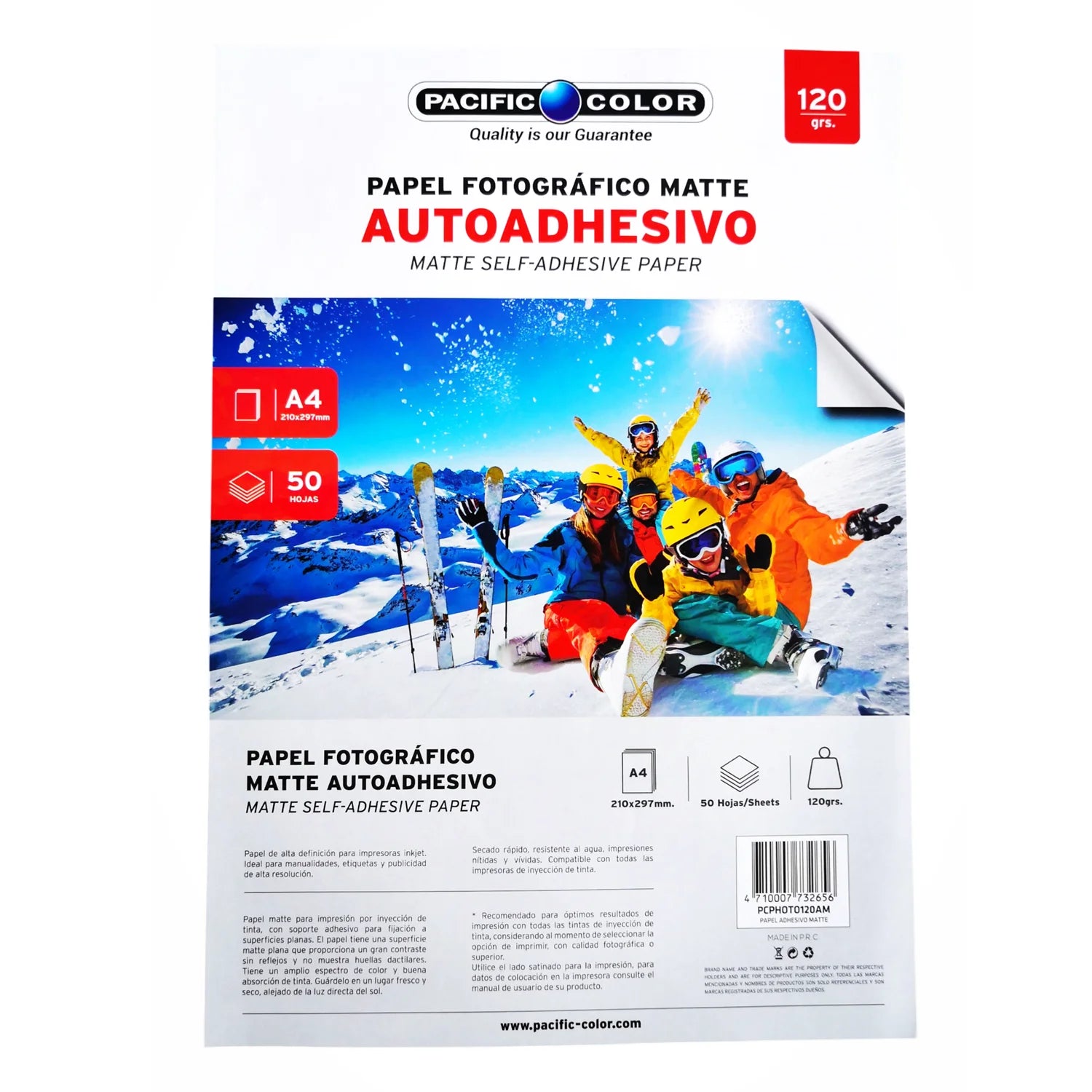 papel adhesivo fotográfico