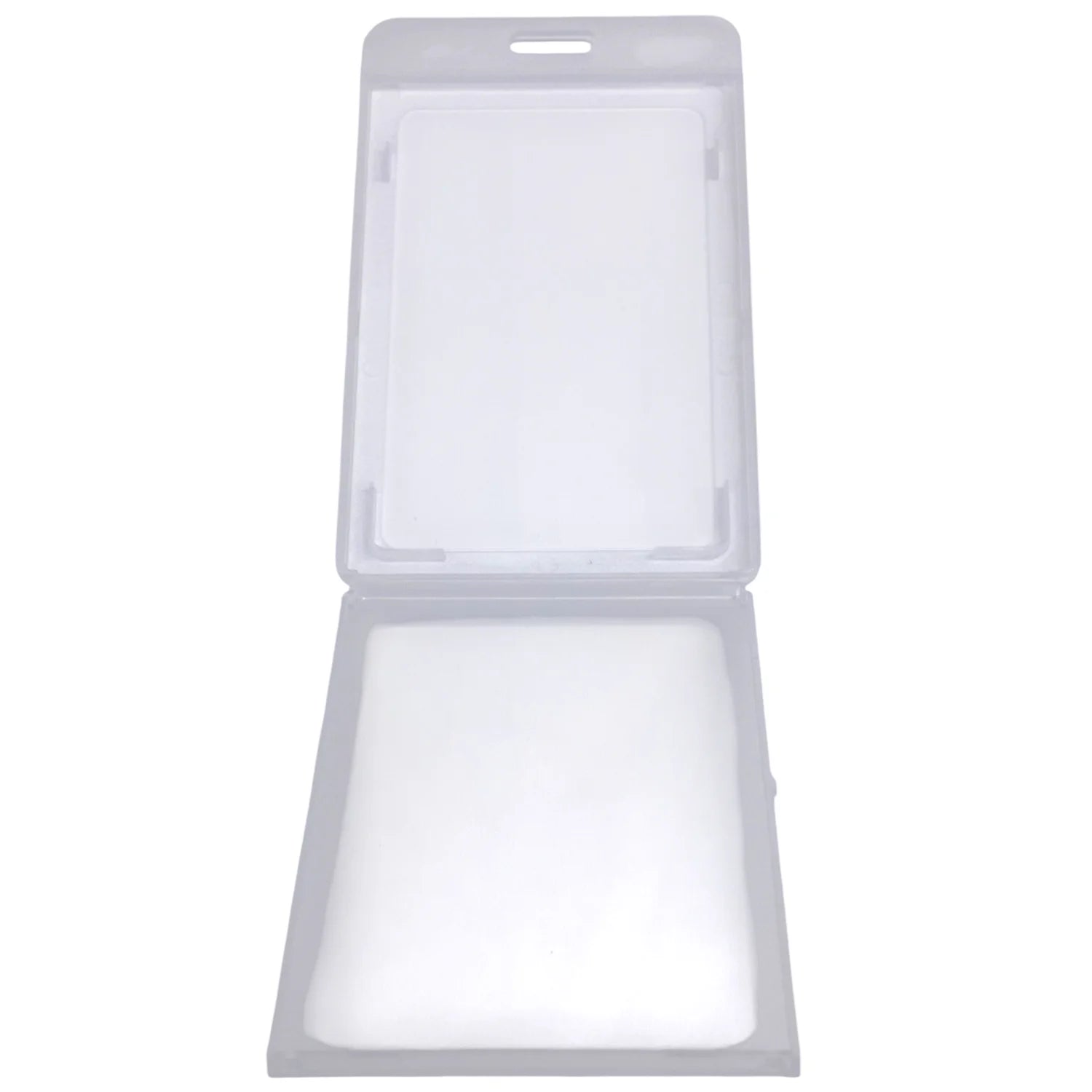 Porta Credencial Transparente Vertical Nuovo — Lanyard Incluido