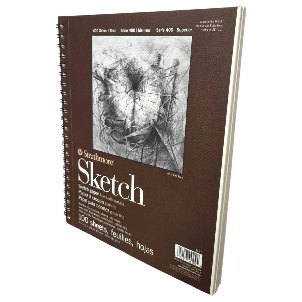 Strathmore Sketch Serie 400 Grano Fino 100 Hojas 89 g/m2 22.9x30.5cm