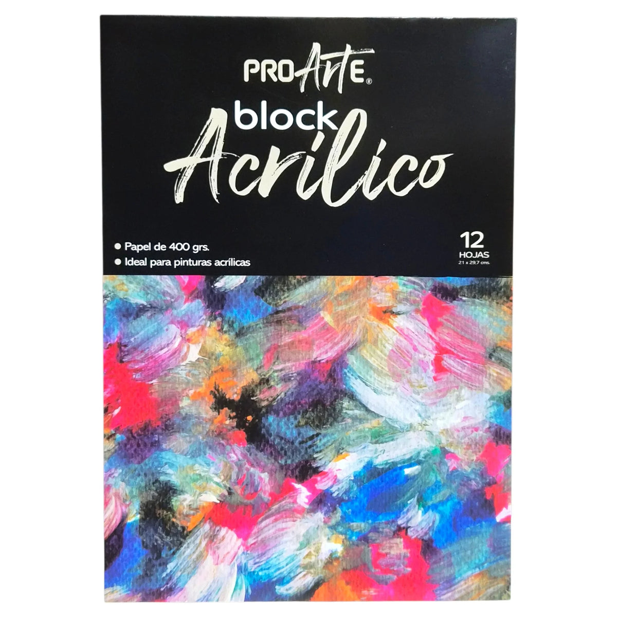 block para pintura acrilica 400g 12 hojas proarte