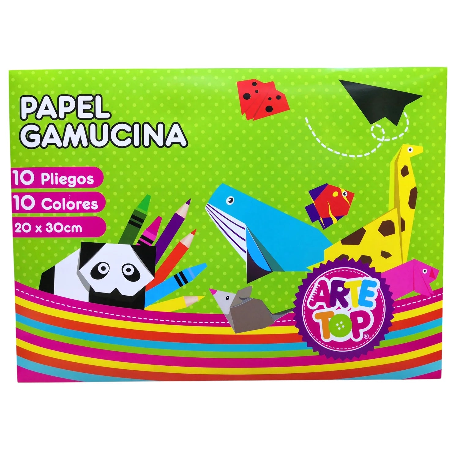 carpeta papel gamuzina 10 colores