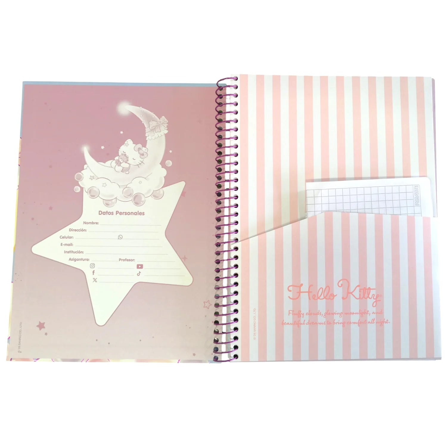 cuaderno hello kitty 150 hojas