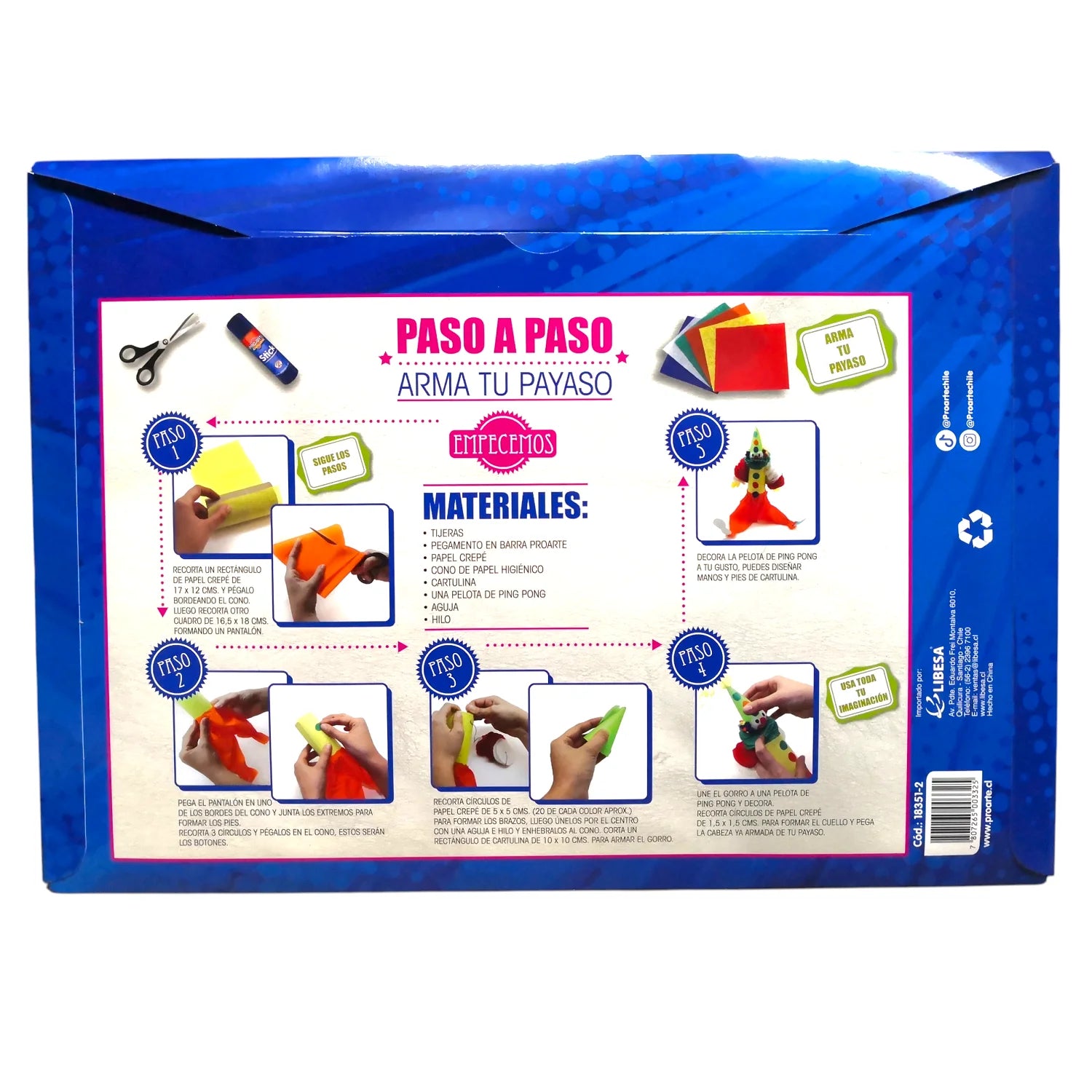 sobre papel crepe