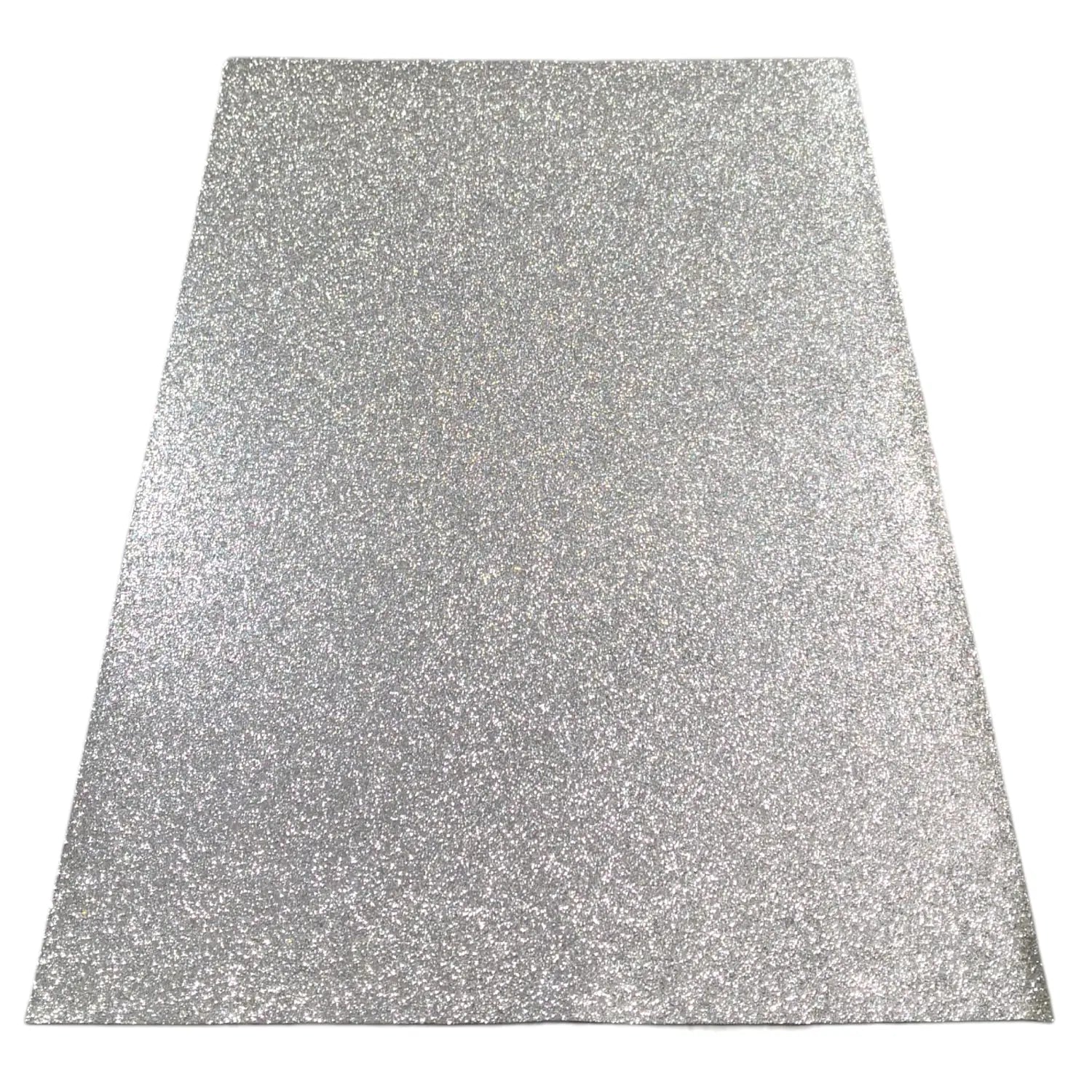 goma eva gliiter plateada