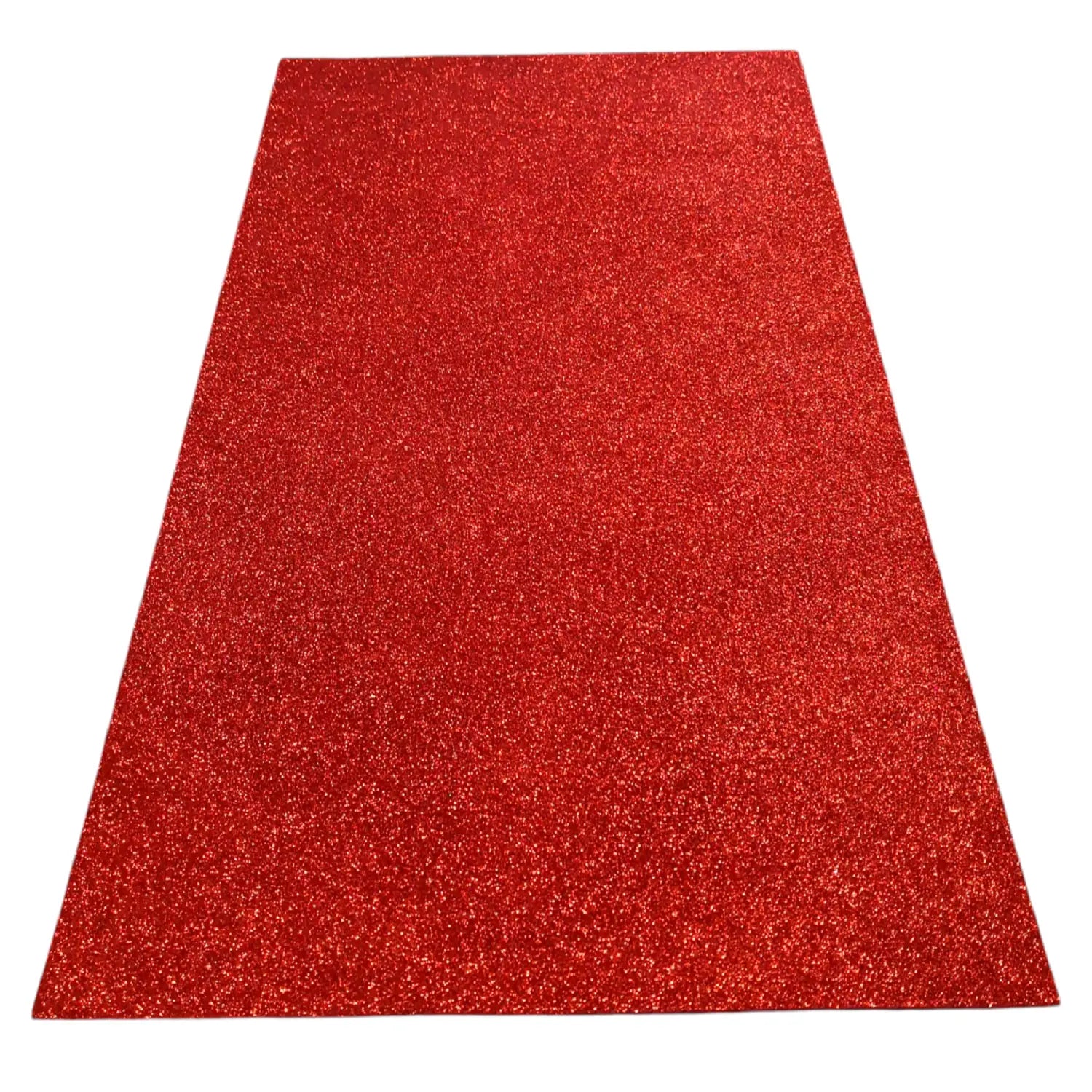 goma eva glitter roja