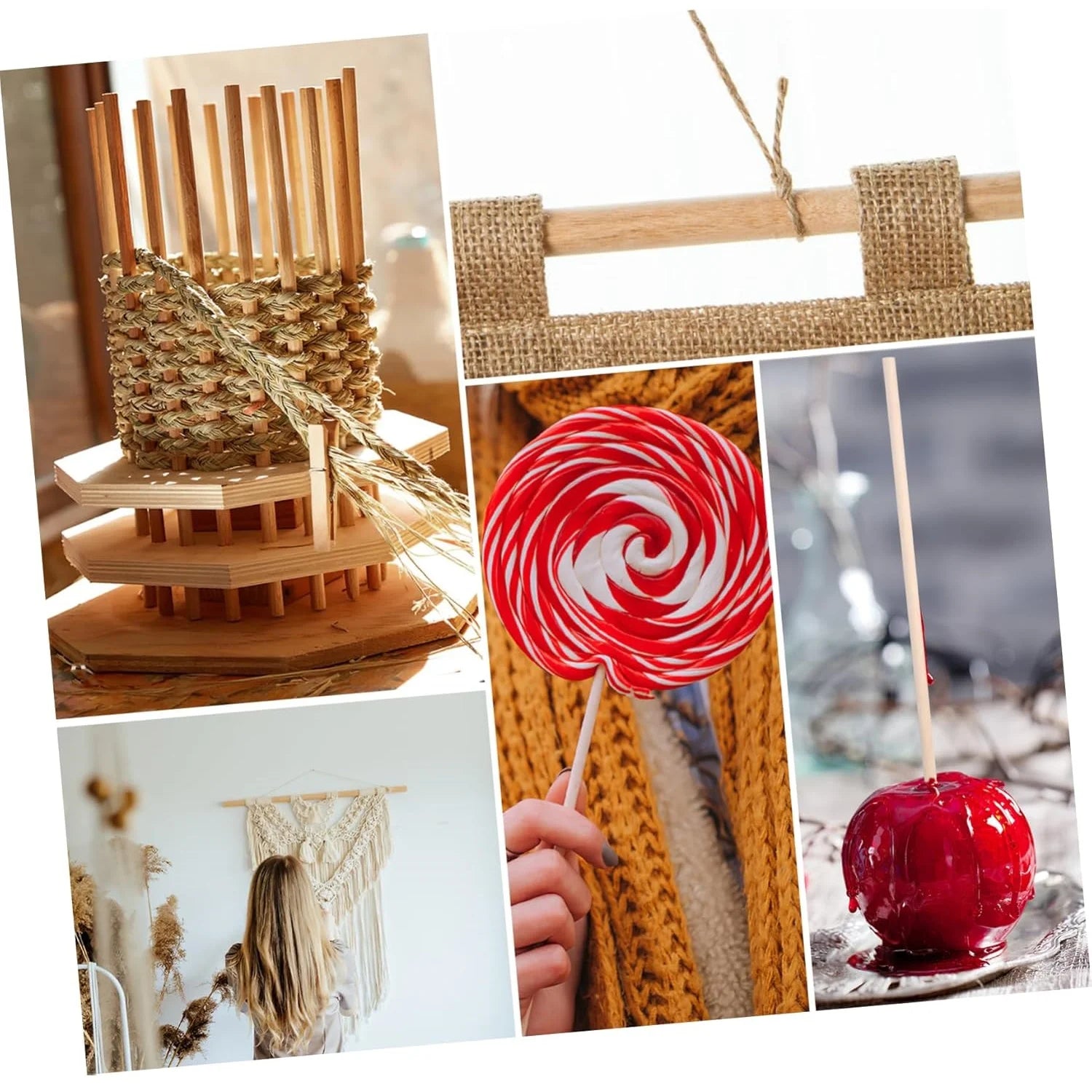 palos de madera redondo