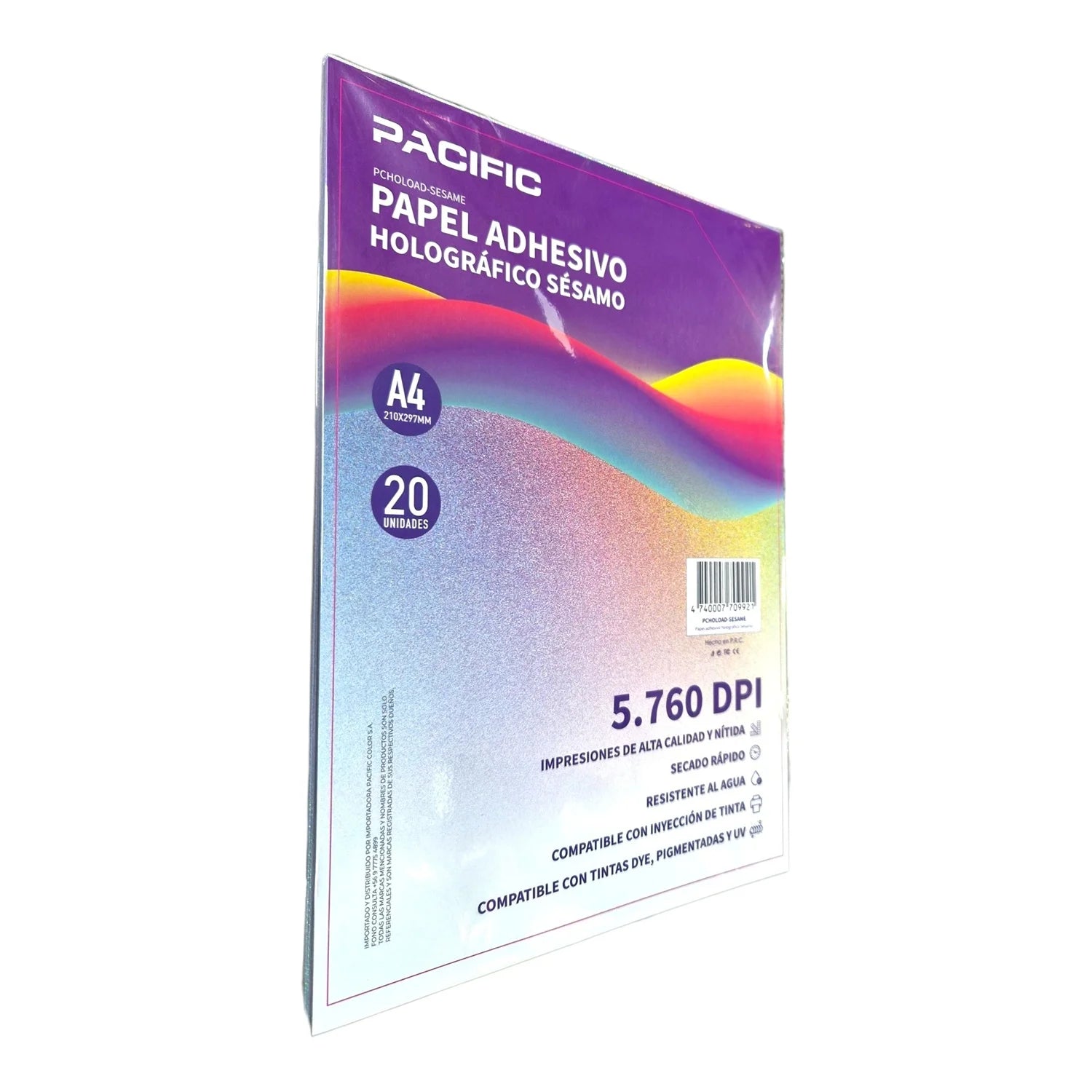 PCHOLOAD-SESAME papel holografico adhesivo