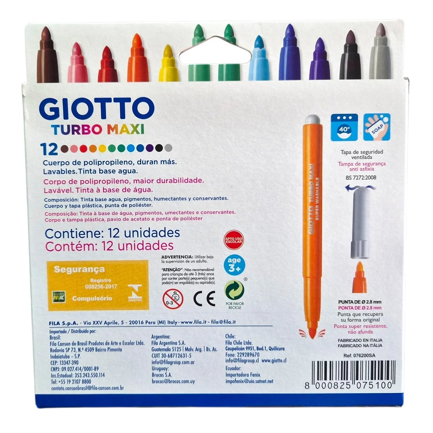 marcadores jumbo giotto