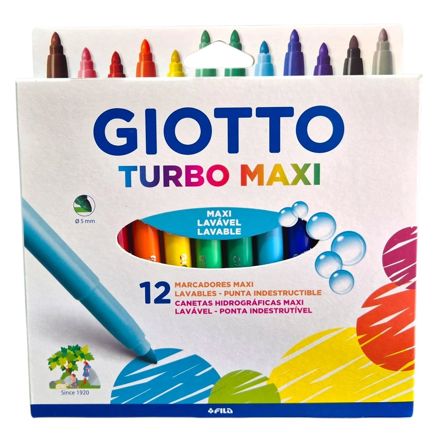 giotto turbo maxi 12 colores