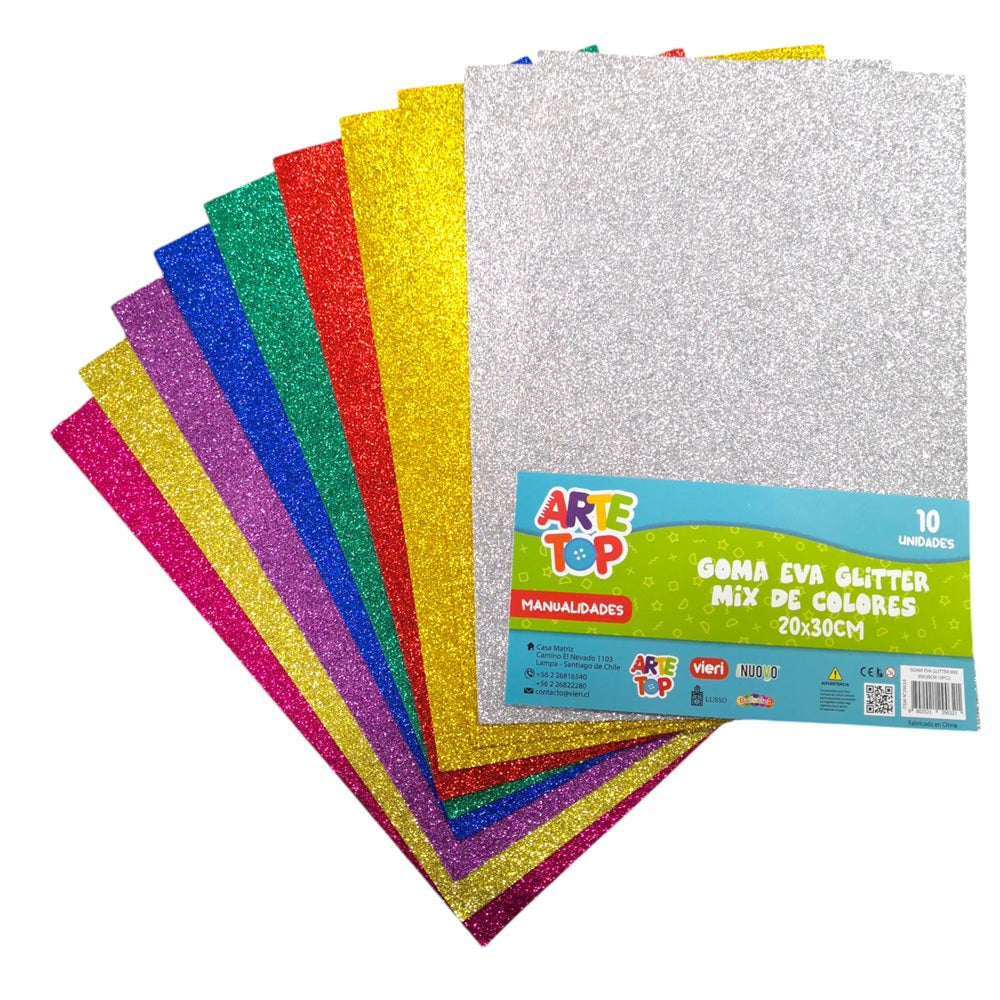 goma eva con glitter