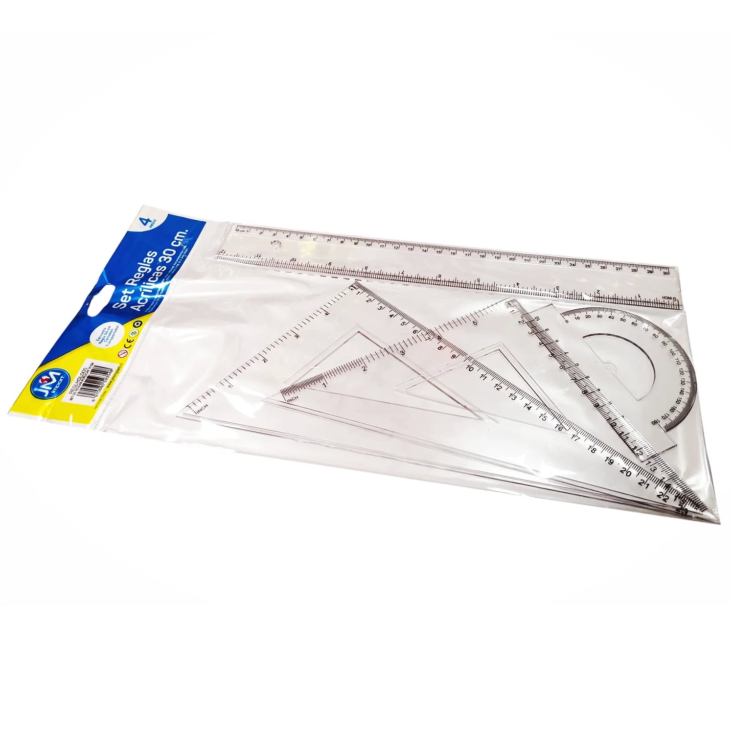 set reglas 30 cm