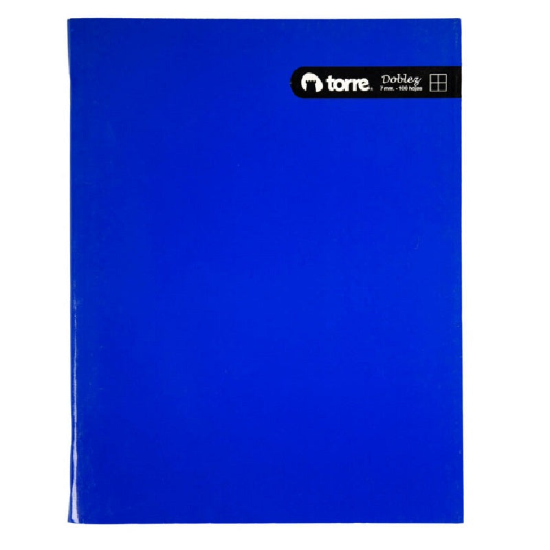 Cuaderno Doblez Liso 100 Hojas Cuadro 7mm Torre