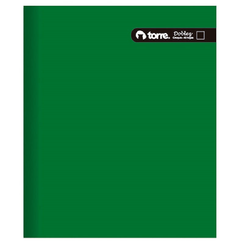 Cuaderno Doblez Liso 100 Hojas Cuadro 7mm Torre