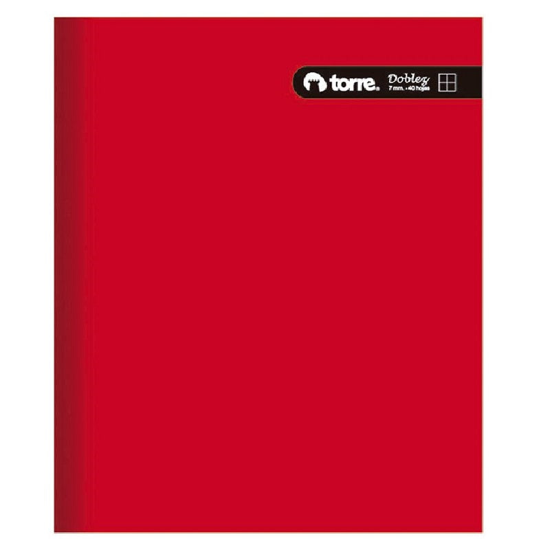 Cuaderno Doblez Liso 100 Hojas Cuadro 7mm Torre