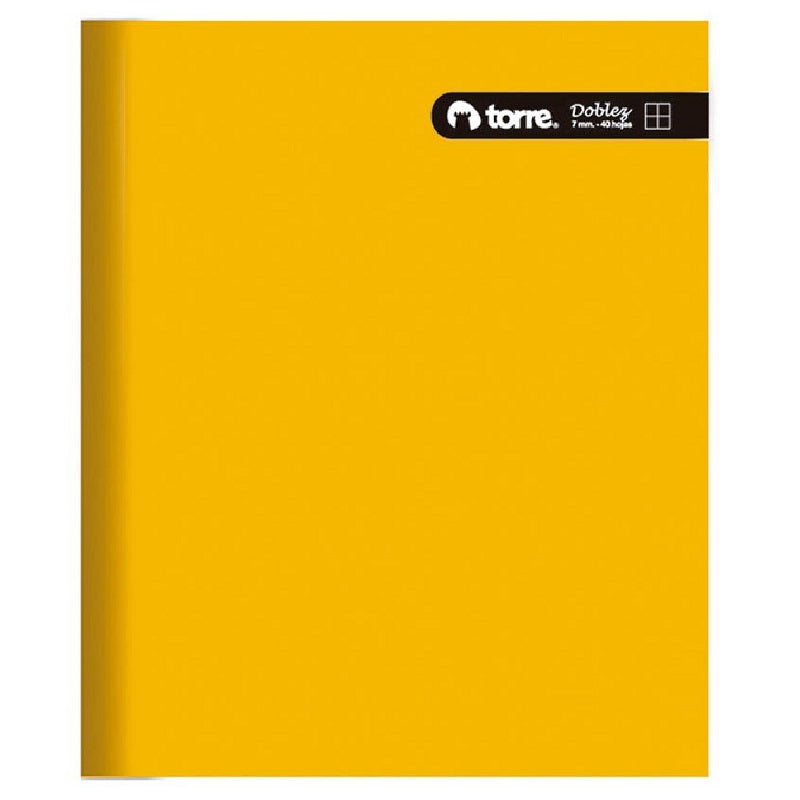 Cuaderno Doblez Liso 100 Hojas Cuadro 7mm Torre