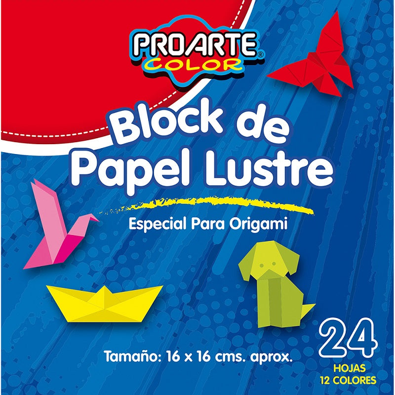 Papel Lustre 16X16 Origami Proarte
