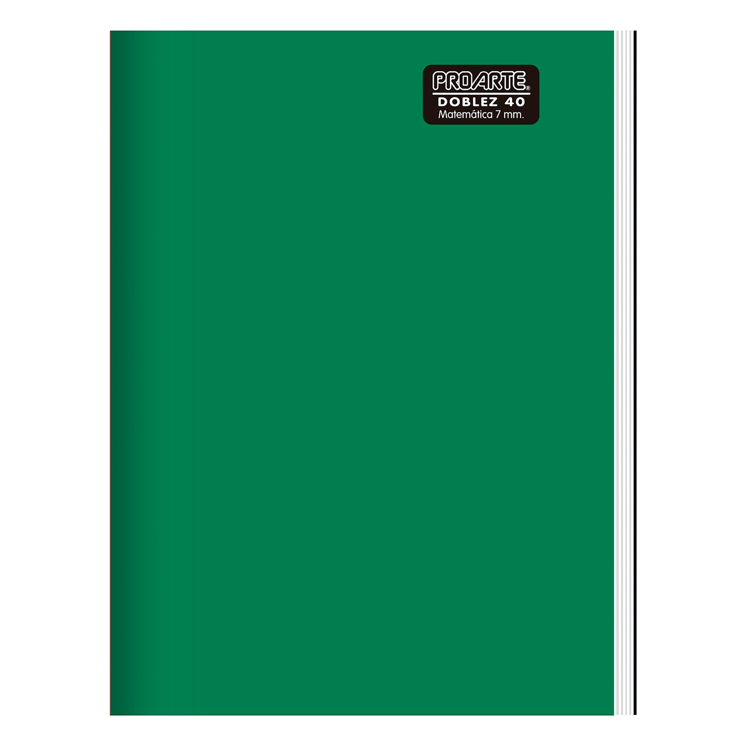 Cuaderno Doblez Liso 40 Hojas Cuadro 7mm Proarte