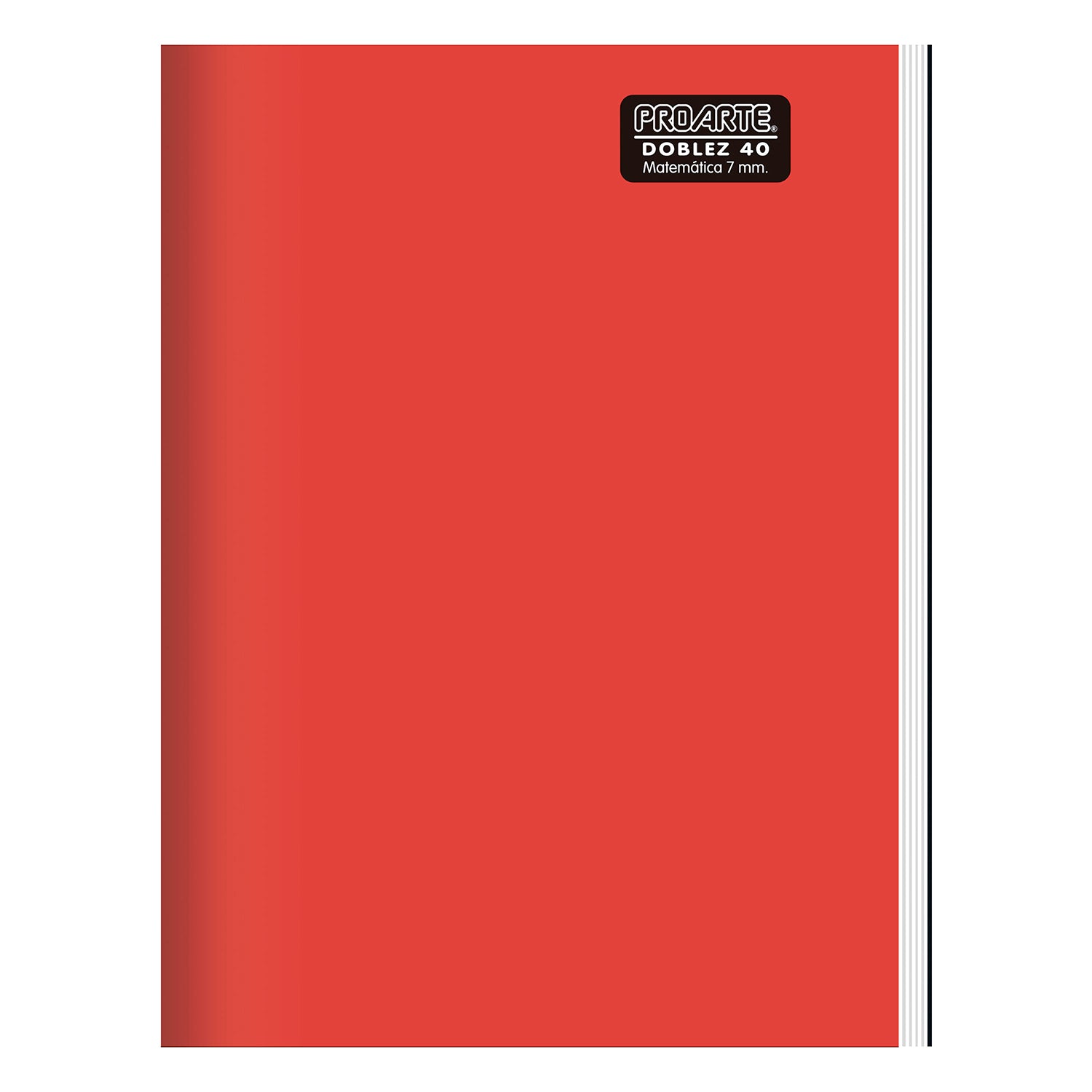Cuaderno Doblez Liso 40 Hojas Cuadro 7mm Proarte