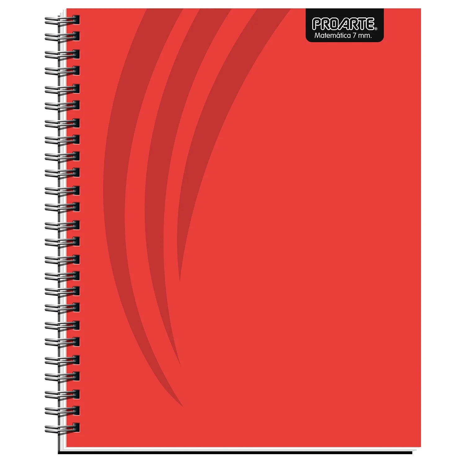 cuaderno universitario rojo