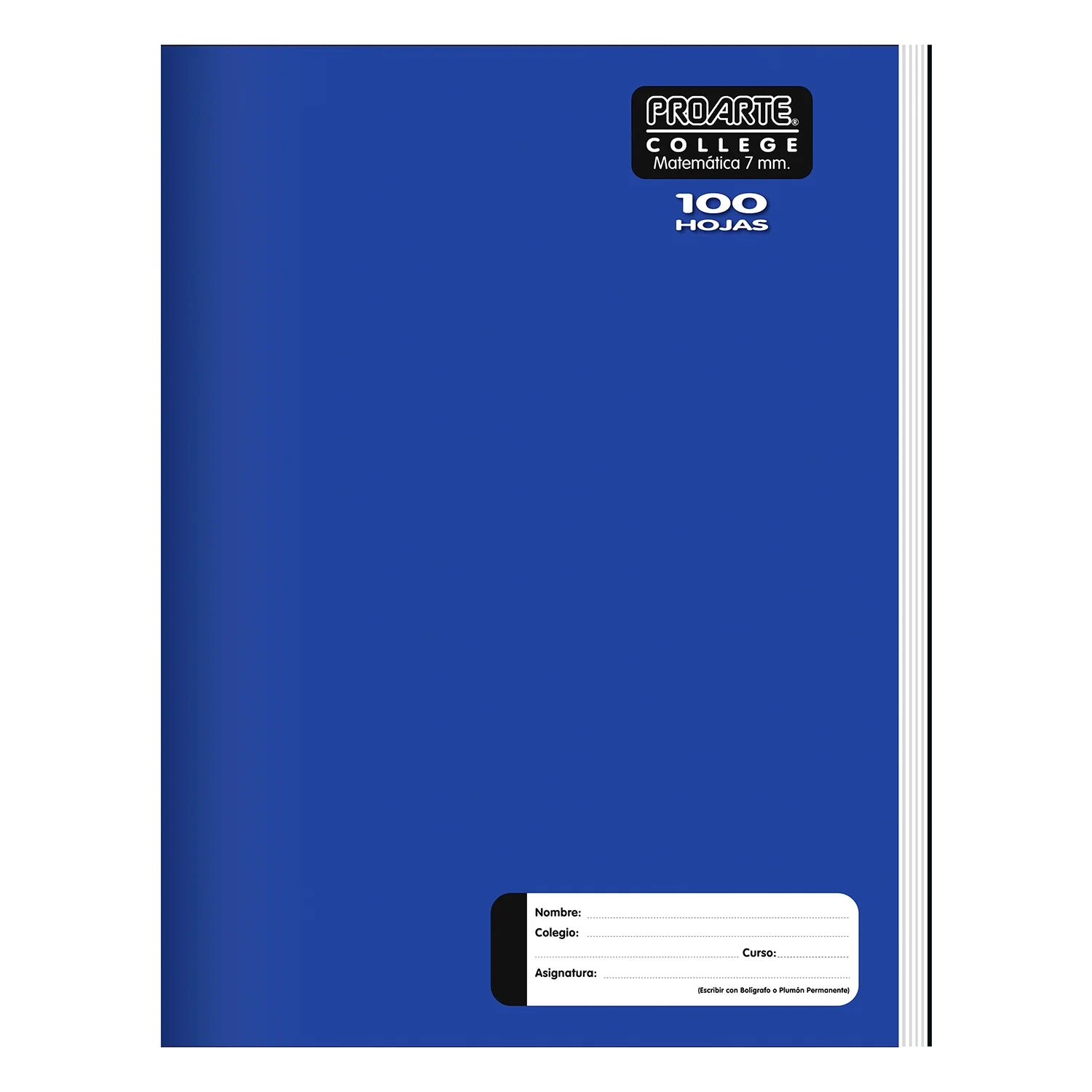 cuaderno cuadriculado 7 mm
