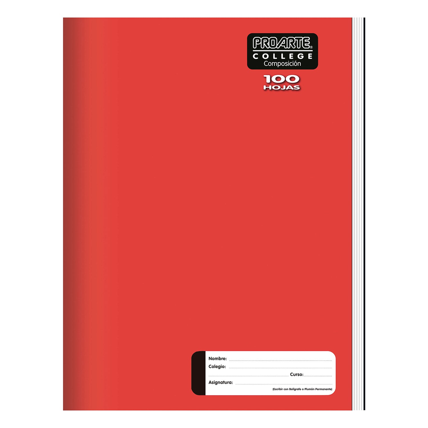 Cuaderno College Liso 100hjs Composición Proarte