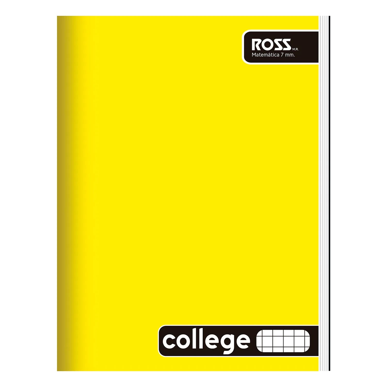 Cuaderno College 80hjs cuadriculado 7mm Azul Ross 23997-6