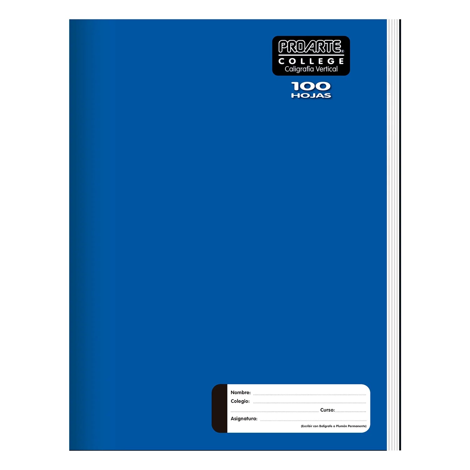 cuaderno caligrafia vertical
