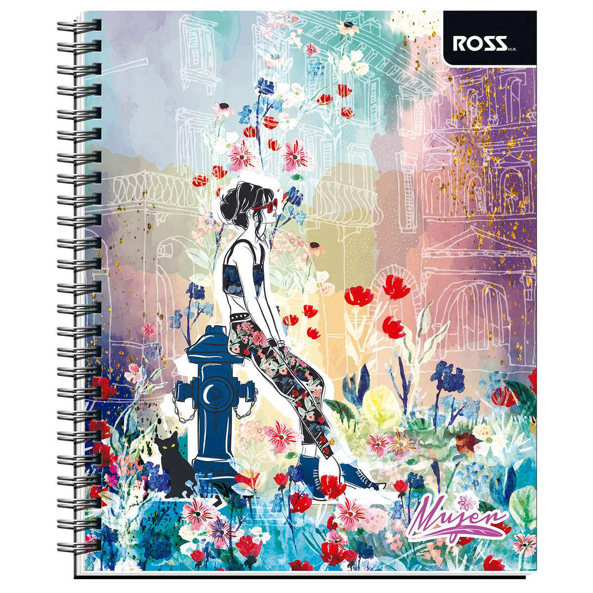 cuaderno universitario mujer
