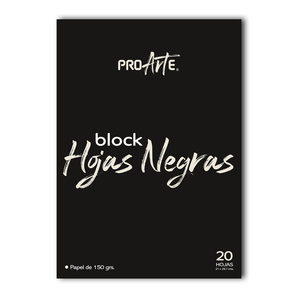 block hojas negras