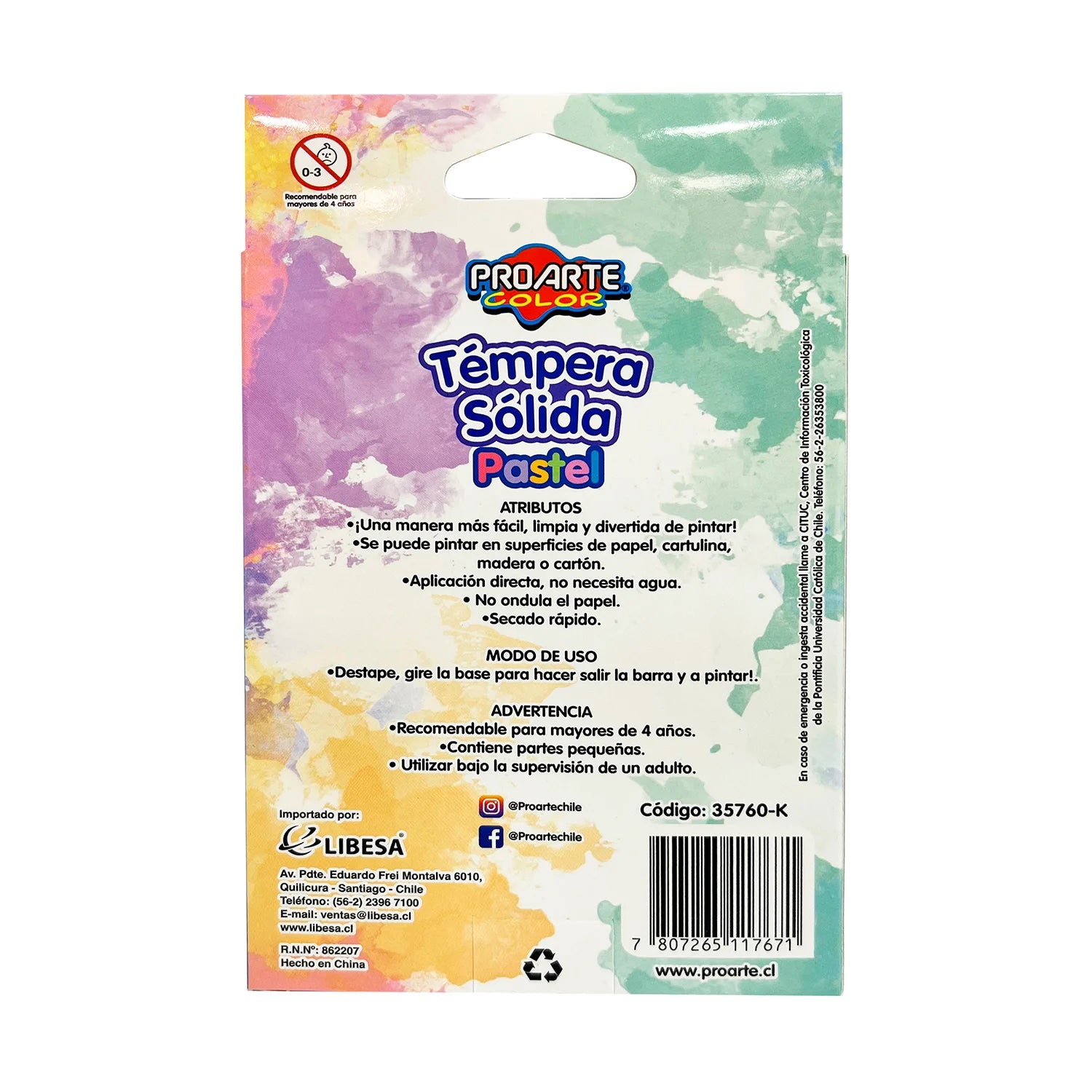 tempera pastel solida