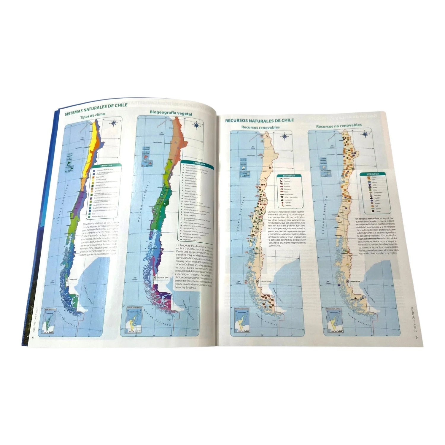 Atlas universal chile y sus regiones Sopena