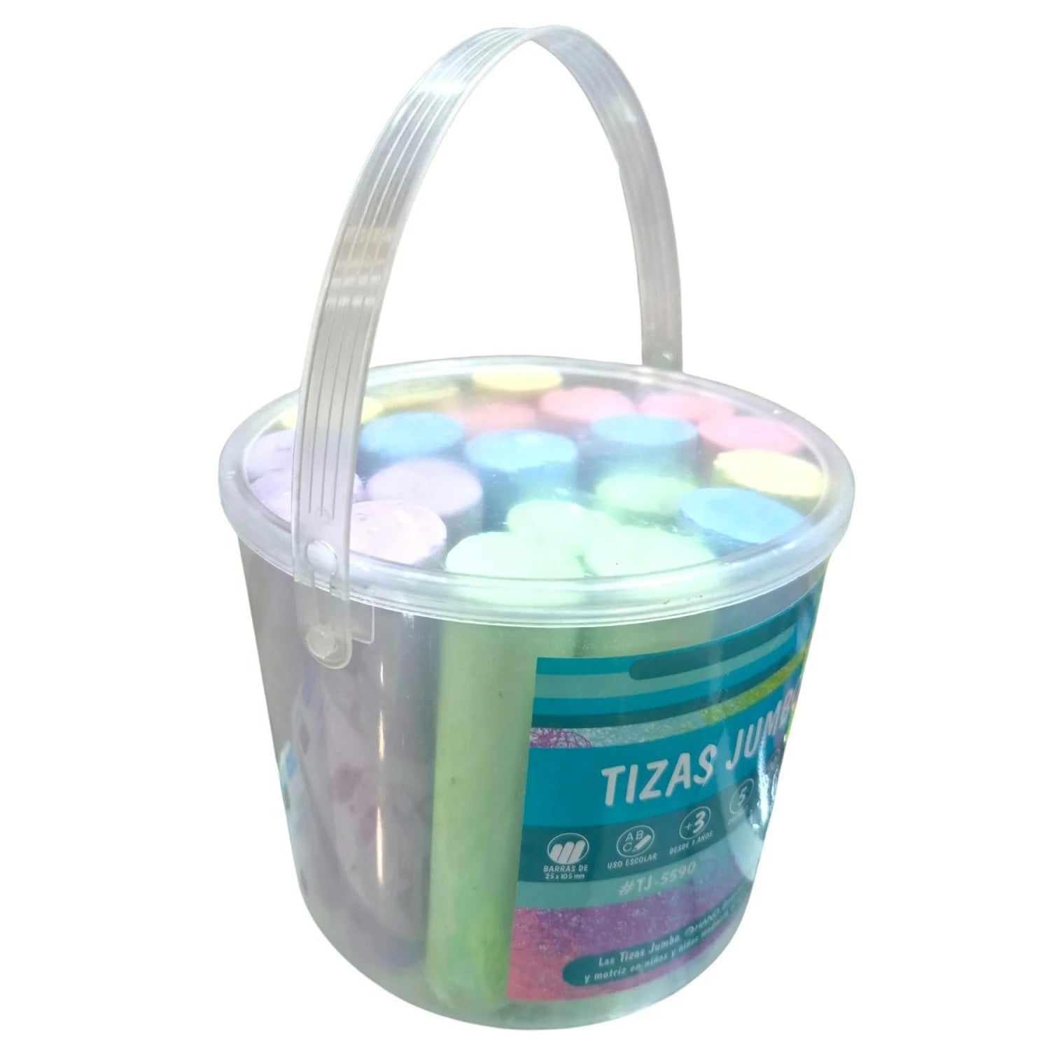 balde de tizas jumbo 20 unidades hand