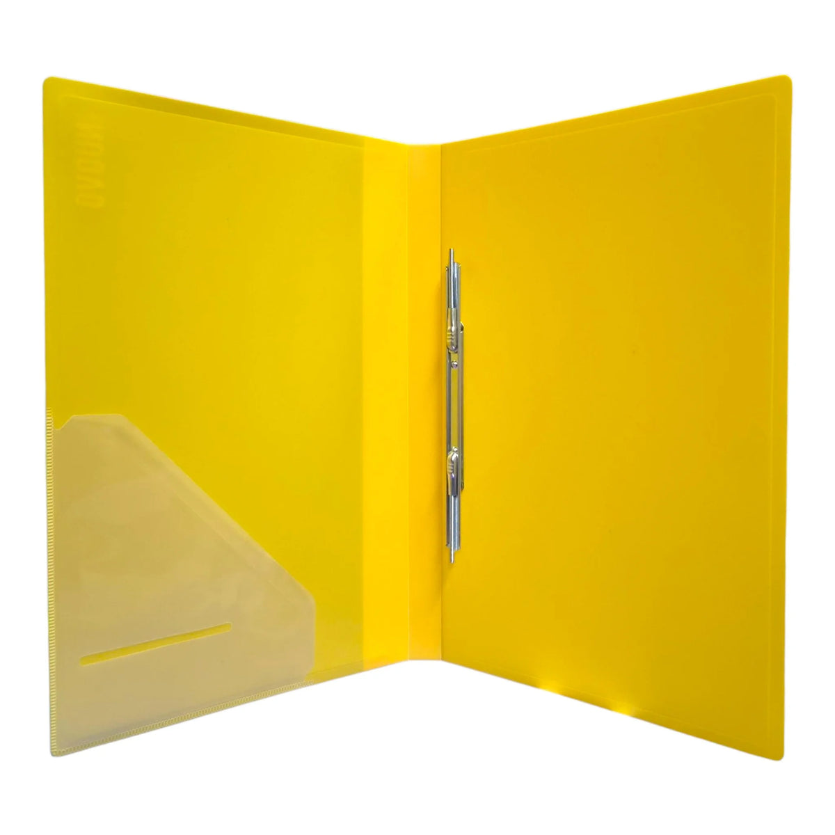 carpeta vinilica con gusano metalico